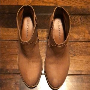 Lucky Brand brown leather boots